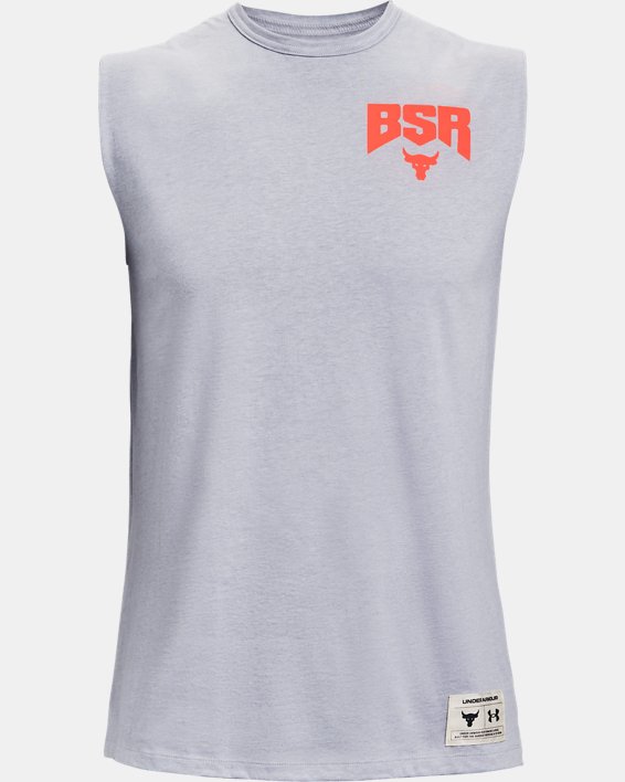Camiseta sin mangas Project Rock Show Your BSR para hombre, Gray, pdpMainDesktop image number 6
